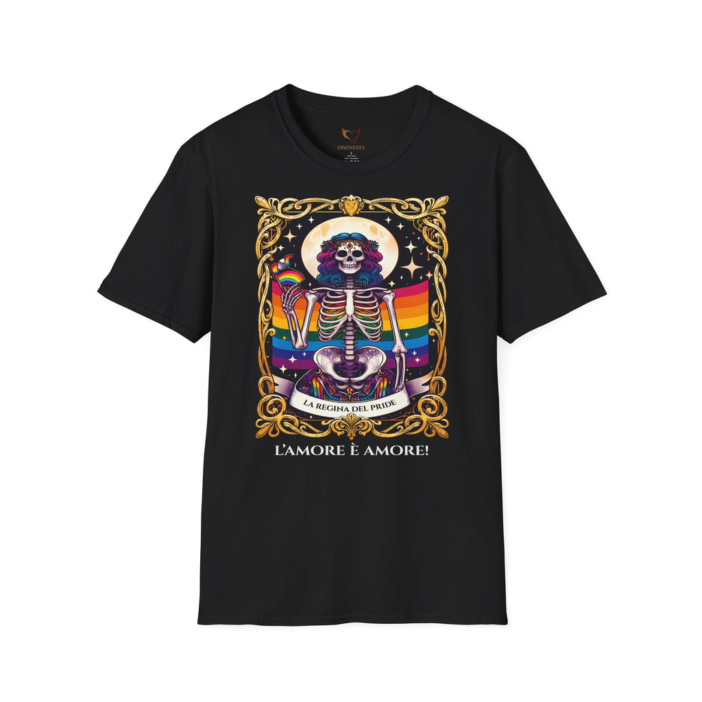 T-shirt nera La Regina Del Pride