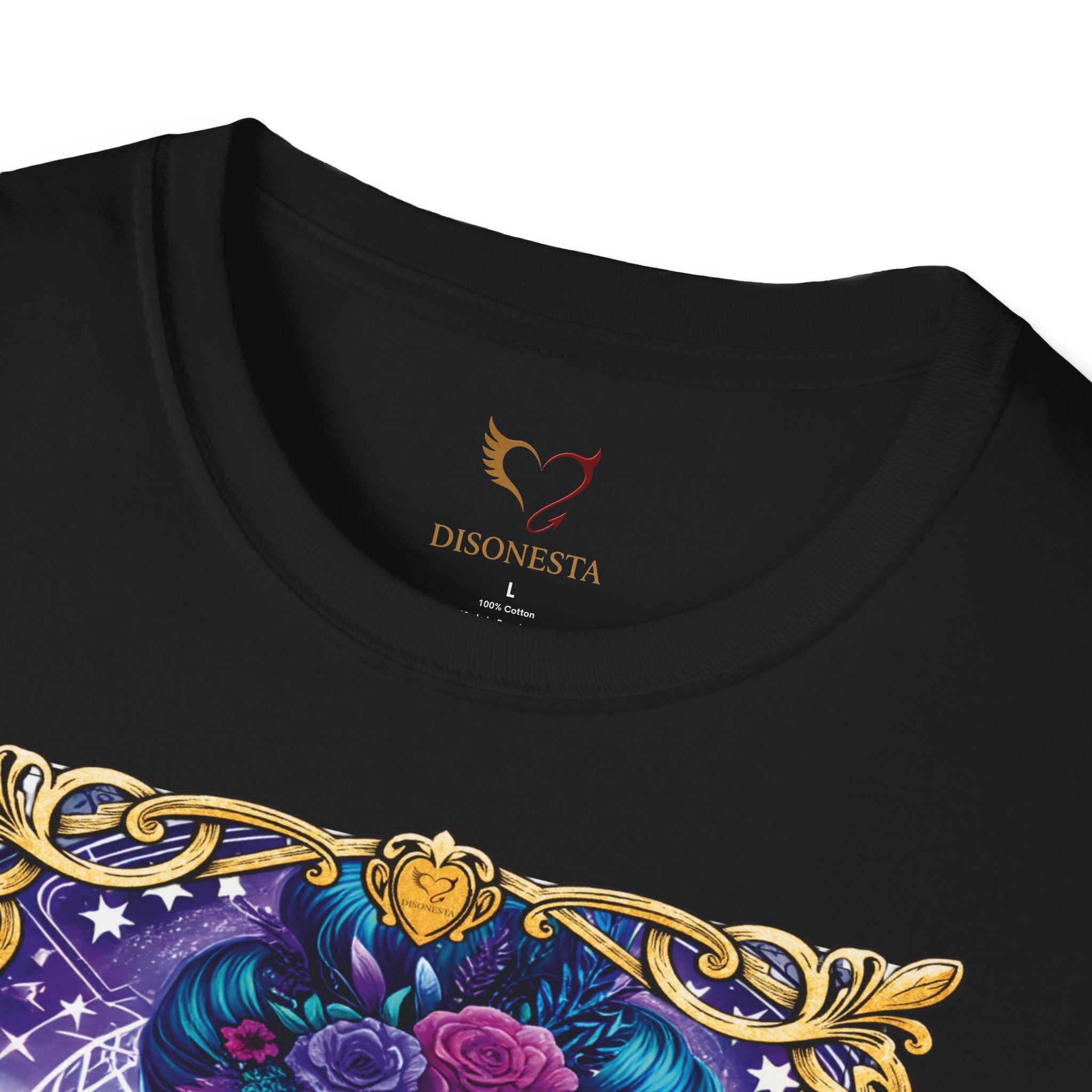 T-shirt nera La Gattara