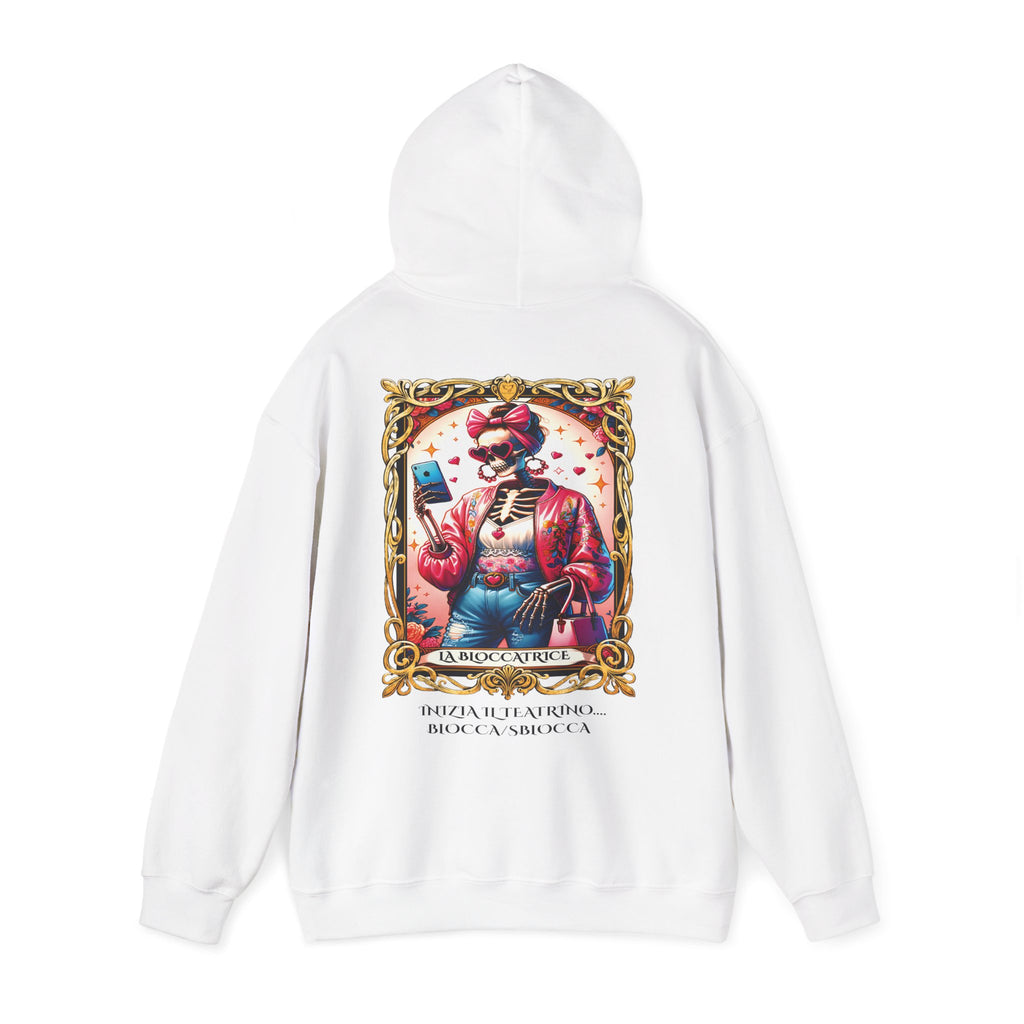 Felpa Bianca La Bloccatrice