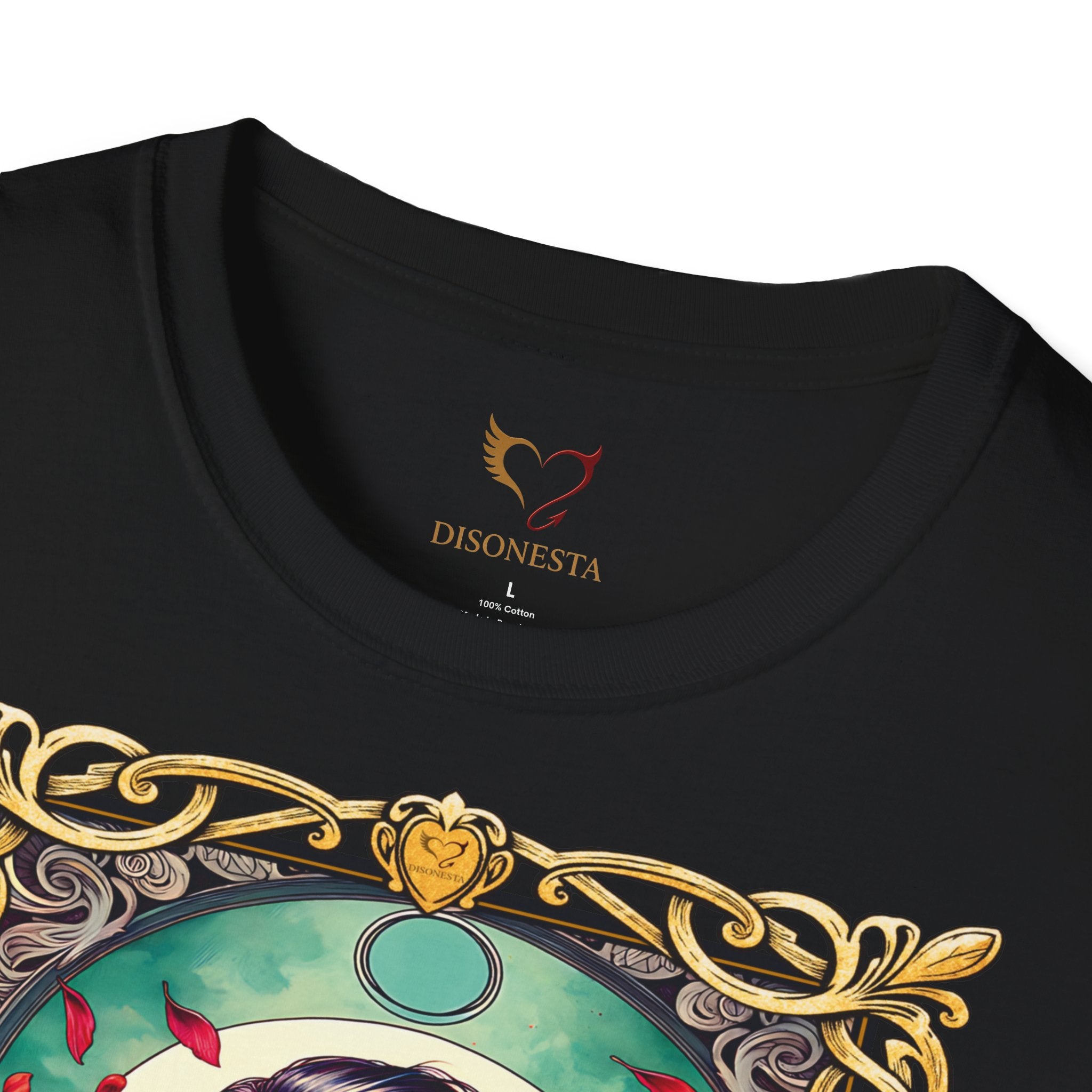 T-shirt nera Il Narciso