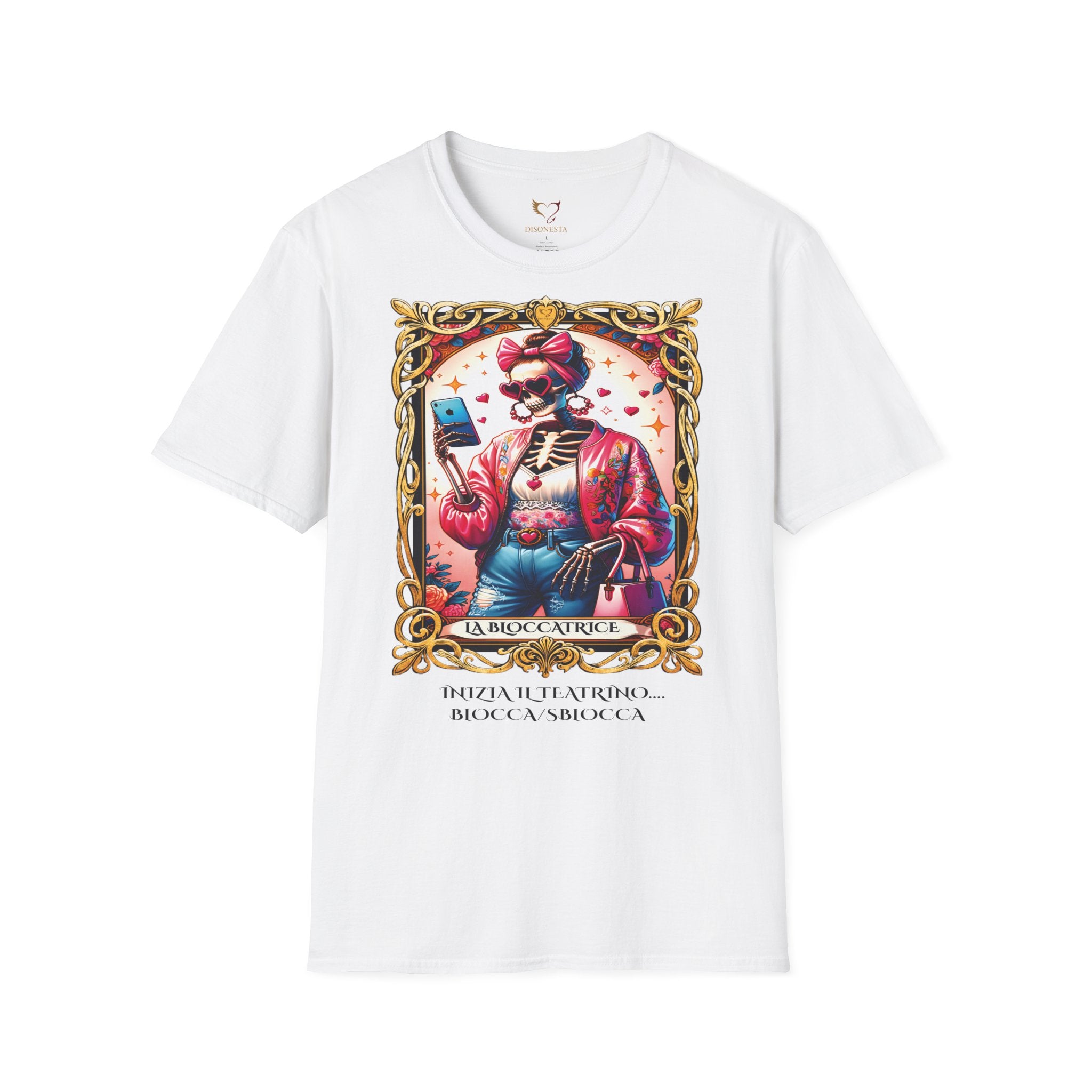 T-shirt Bianca La Bloccatrice